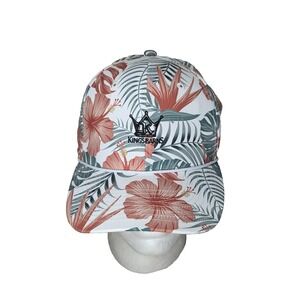 Kingsbarns Golf Scotland Imperial Tropical Floral Snapback Rope Braid Hat Cap